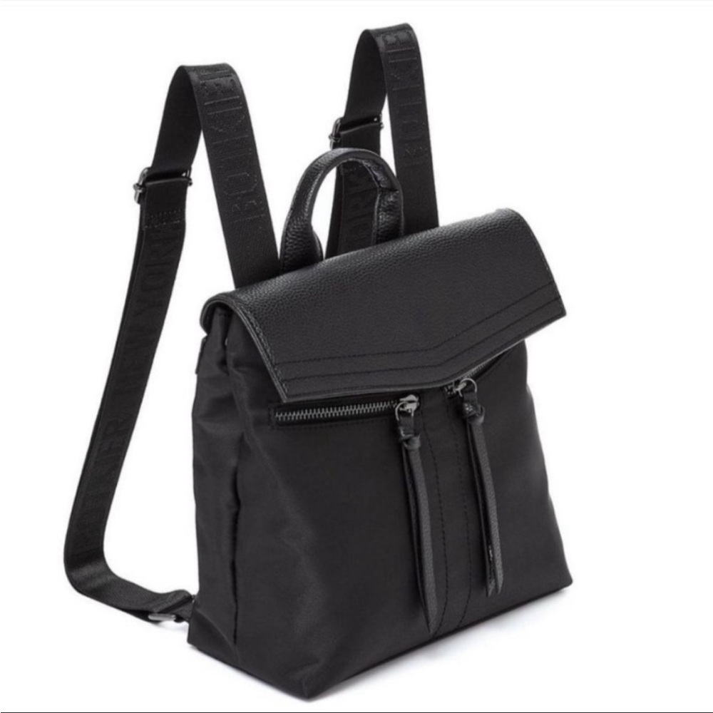 Botkier New York Trigger Mini Black Nylon Backpack